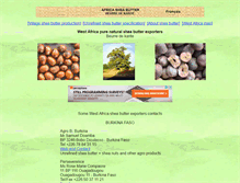 Tablet Screenshot of africa-shea-butter.com